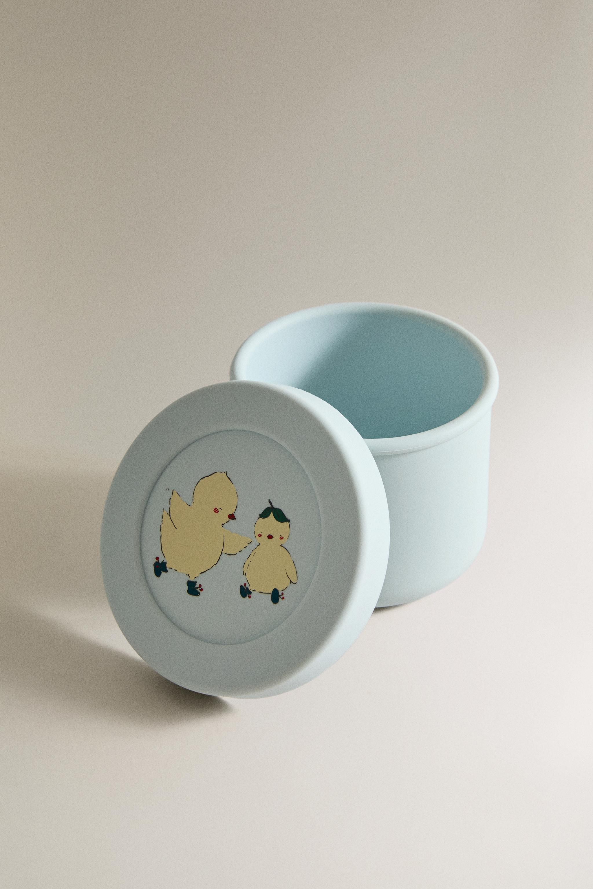 KIDS' SILICONE CHICK LUNCH BOX